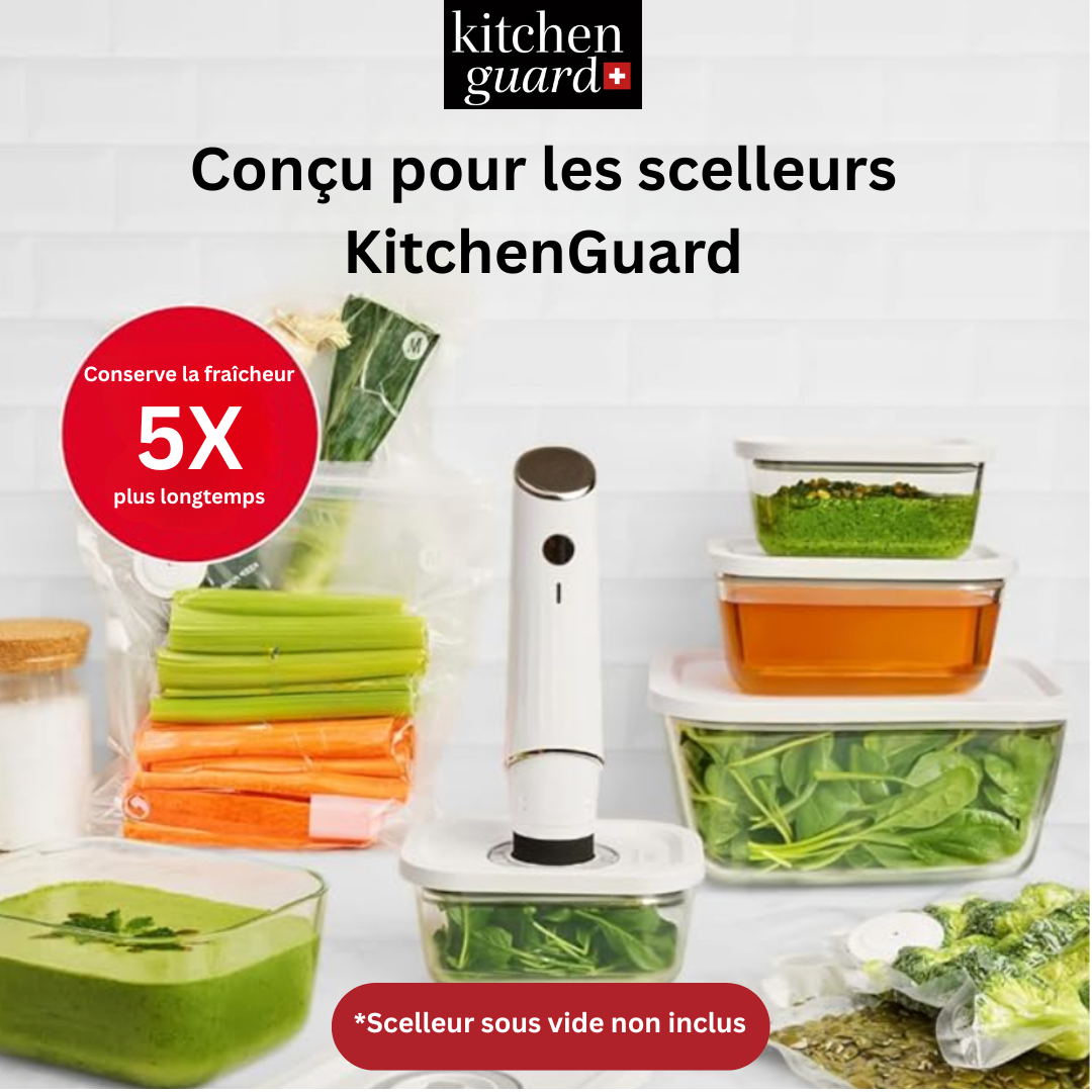 3 containeurs en verre KitchenGuard