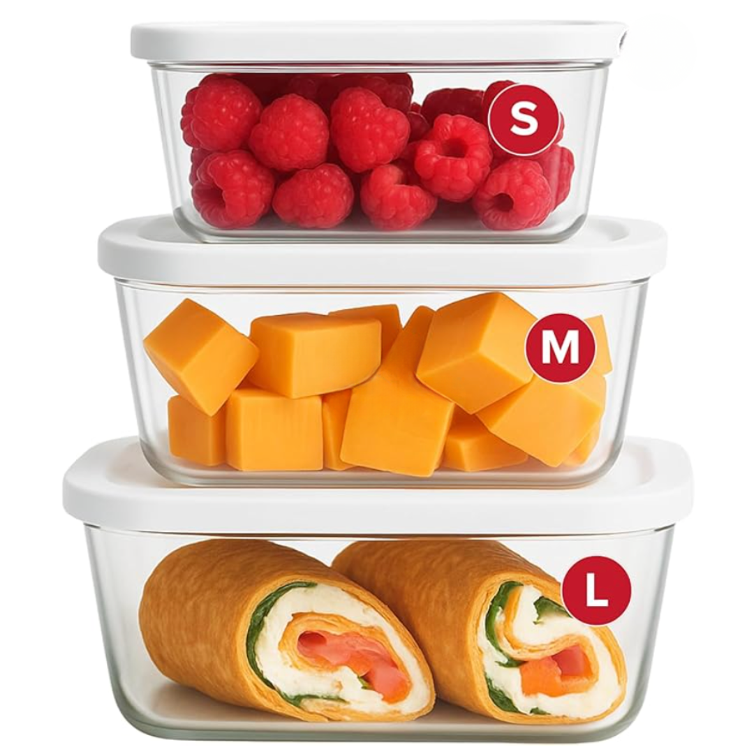 3 containeurs en verre KitchenGuard